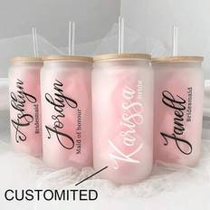 Tumblers Shein Personalized Glass Tumblers Iced Coffee Cup Tumbler