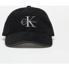 Denim/Jeansstof - Sort Tilbehør Calvin Klein Jeans Monologo Embroidery Denim Cap - Black
