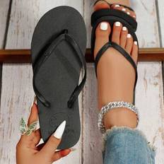 Transparent - Women Flip-Flops Shein Transparent Beach Thong Sandals - Clear