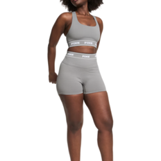 PINK Seamless Logo 3" Bike Shorts - Night Owl Grey