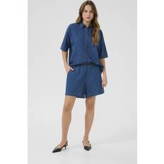 CULTURE Skjorter CULTURE Berteline Arpa Shirt - Dark Blue Wash