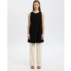 Selected Femme Women's Essential Sleeveless Tank Short Dress - Black