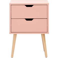 GFW Nyborg Pink Bedside Table 30x40cm