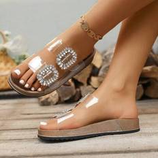 Transparent - Women Sandals Shein Flat Sandals - Transparent