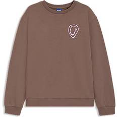 Unisex Sweatere HUGO Sweatshirt Brokade - Hvid