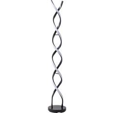 Lighting ValueLights Infinity Matte Black Floor Lamp 120cm