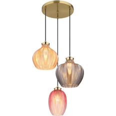 Globo Jessica Matte Gold/Multicoloured Pendellampa ∅ 45cm