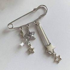 Shein Women's Simple Fashion Star Wand Pendant Brooch - Metal