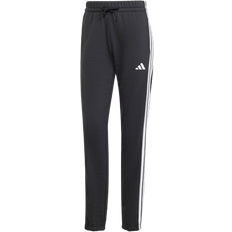 Adidas Dame Tøj adidas Essentials 3-Stripes French Terry Cuffed Joggers - Black/White