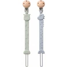 Shein Baby Silicone Pacifier Clip 2pcs