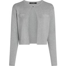 Karl Lagerfeld Koftor Karl Lagerfeld Ikon Cardigan Woman - Light Grey