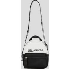 Karl Lagerfeld Backpacks Karl Lagerfeld Nylon Mini Backpack - White/Black