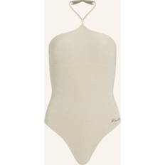 Beige - Dam Baddräkter Karl Lagerfeld Shimmer Swimsuit Woman - Champagne