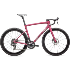 Rosa Cyklar Specialized Tarmac SL8 Pro Force eTap AXS 2025 - Satin Pink Tint Over Silver Dust / Silver Dust