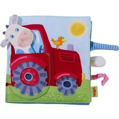 Kor Aktivitetsböcker Haba Down on the Farm Soft Book with Cow Puppet