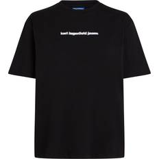 Karl Lagerfeld Dam T-shirts Karl Lagerfeld Blurred Logo T-shirt - Black