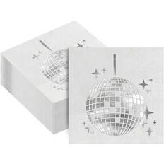 Shein 5x5 Inch Disco Ball Party Napkins 20/40/80pcs