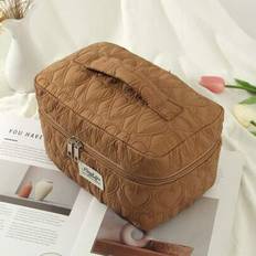 Brown Cosmetic Bags Shein Brown Love Cloud Bag Handbag Portable - Brown