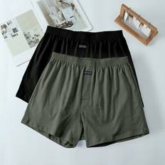 Shein Underwear Shein Plaid Men Loose Fit Boxer Briefs - High Waist