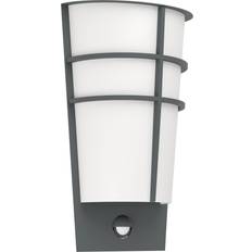 Plastic Wall Lamps Eglo Breganzo Anthracite Wall Flush Light