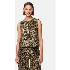 Pieces Toppe Pieces Pcsalume Denim Top - White Pepper Leo
