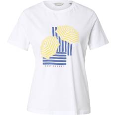 Dam - Multifärgade T-shirts Gant Dam Graphic T-shirt - Vit
