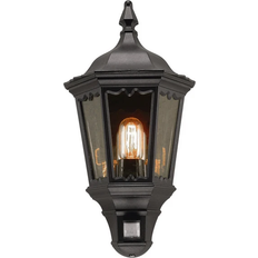 Elstead Lighting 1 Light Half Black Wall Flush Light 26cm