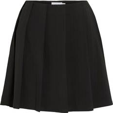 Plisseret Tøj Vila Vibetina Plisseret Mininederdel - Black