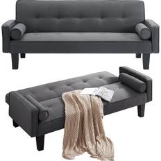Clipeyh 1226 Dark Grey Sofa 71.6" 3 Seater