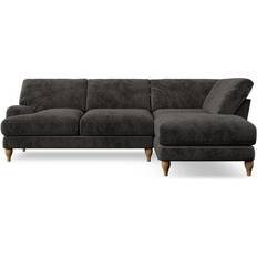 Dunelm Darwin Charcoal Sofa 276cm 4 Seater