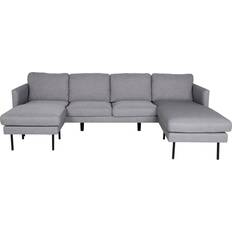 4-sits - U-soffor Venture Design Zoom Grey/Black Soffa 260cm 4-sits