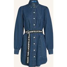 Karl Lagerfeld Dame Kjoler Karl Lagerfeld Jeans Blusekjole - Blue Denim