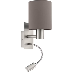 Indoor Lighting Wall Lamps Eglo Pasteri Brown/Charcoal/Matt/Nickel Wall light