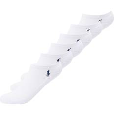 Women Socks Polo Ralph Lauren Logo Ankle Trainer Socks Pack of 6 - White