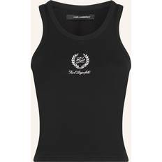 Karl Lagerfeld Dam Linnen Karl Lagerfeld Hotel Loungewear Tank Top - Black