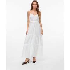 Vero Moda Lange kjoler Vero Moda Vmquincy Lang Kjole - Hvid