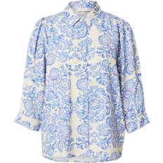 Lollys Laundry Blus Bonoll Shirt SS Dam Skjortor - Light Blue