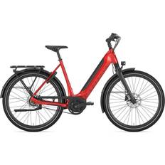 Gazelle El-stadscyklar Gazelle Ultimate C8+ HMB Low-Step 2025 - Champion Red Glossy Damcykel