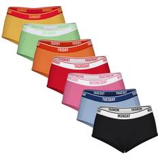 Pieces Dam Trosor Pieces Pclogo Lady 7-pack Underkläder - Färgad