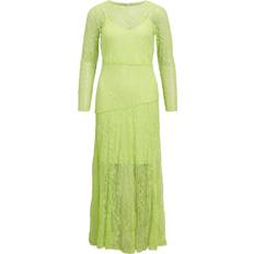 Mesh Kjoler Object Festkjole OBJLulla - Bright Lime Green