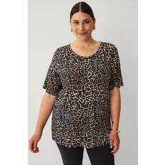 Topp CAmandy 1/2 Straight Te - Brun