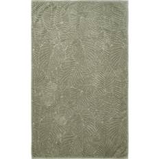 OHS Jacquard Texture Leaf Bath Towel Green (115x70cm)