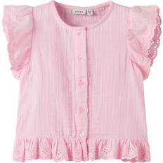 Multifarvet Bluser & Tunikaer Børnetøj Name It Bluse Nmfhakki Ballerina - Lys Pink
