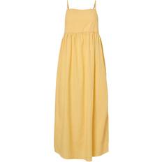 Pieces Cami Midi Dress - Pale Yellow Stripe