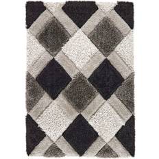 Origin 3D GEO Shaggy Rugs Grey 60x110cm