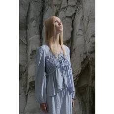 Plisseret Bluser mbyM Pipa Skjorte - Blue