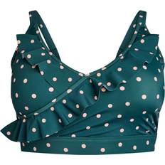 Zizzi Bikiniöverdelar Zizzi Bikinitopp sKatrin Swim Top Aop - Grön