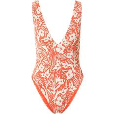 Tommy Hilfiger Badedragter Tommy Hilfiger Badedragt - Antracit/Orange/Hvid