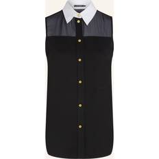 Karl Lagerfeld Blusar Karl Lagerfeld Poplin Collar Sleeveless Blouse - Black