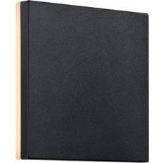 Plastic Wall Flush Lights Nordlux Artego Square Black Wall Flush Light 15cm